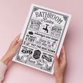 Load image into Gallery viewer, Bathroom rules