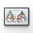 Load image into Gallery viewer, Personalised Snowman Family
