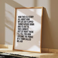 Load image into Gallery viewer, Fresh Prince Lyrics Poster: 90s Retro Rap Wall Art