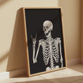 Load image into Gallery viewer, Skull Skeleton Art Print: Gothic Emo Decor
