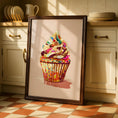 Load image into Gallery viewer, Cupcake Wall Art Print - Disco Ball Art - Baking Decor - Prints for kitchen