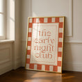 Load image into Gallery viewer, Orange Bedroom Print - Early Night Print - Above Bed Poster - Funny bedroom Decor