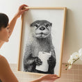 Load image into Gallery viewer, Otter Print - Funny Bathroom Art Print - Cute Home Decor - Bathroom Wall Art - Toilet Decor