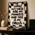 Load image into Gallery viewer, Funny Wall Art Print - Family Prints - Checkered Poster - Alternative Home Decor - Unwelcome Sign