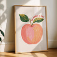 Load image into Gallery viewer, Apple Kitchen Print - Breakfast Art - Neutral Kitchen Art - Pink Kitchen Decor - An apple a day