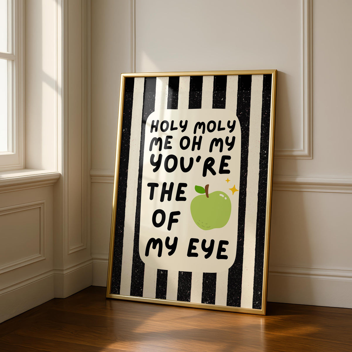Holy Moly Print - Apple of my eye - Lyric Print - Music Wall Art
