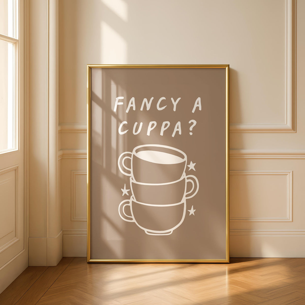 Fancy a cuppa Kitchen Print - Coffee Tea Print - Art Kitchen