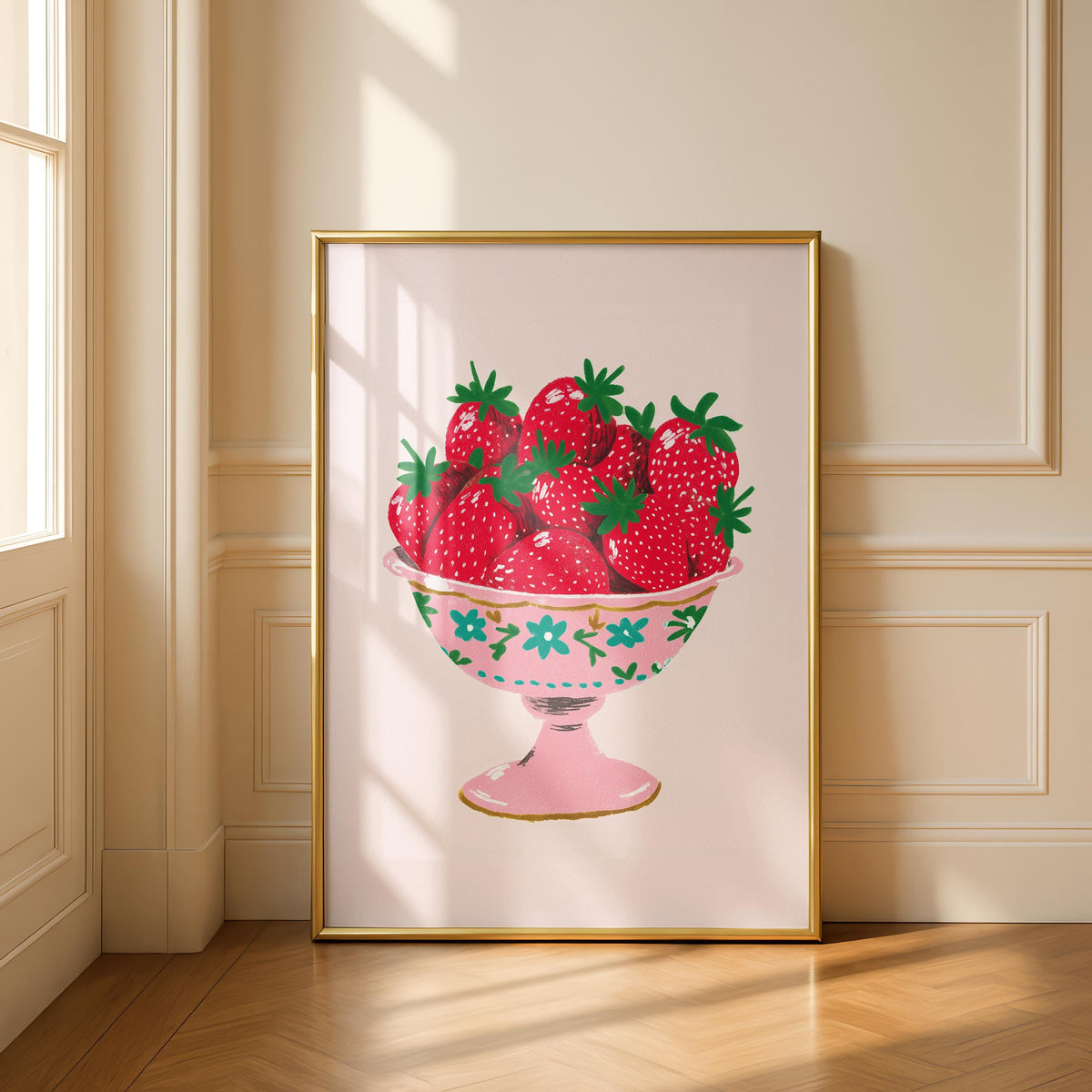 Strawberry Prints - Kitchen Decor - Dining decor Prints - Kitchen Decor