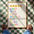 Load image into Gallery viewer, Funny Kitchen Review Print – Chef Gift - Cooking Decor - Prints for Kitchen