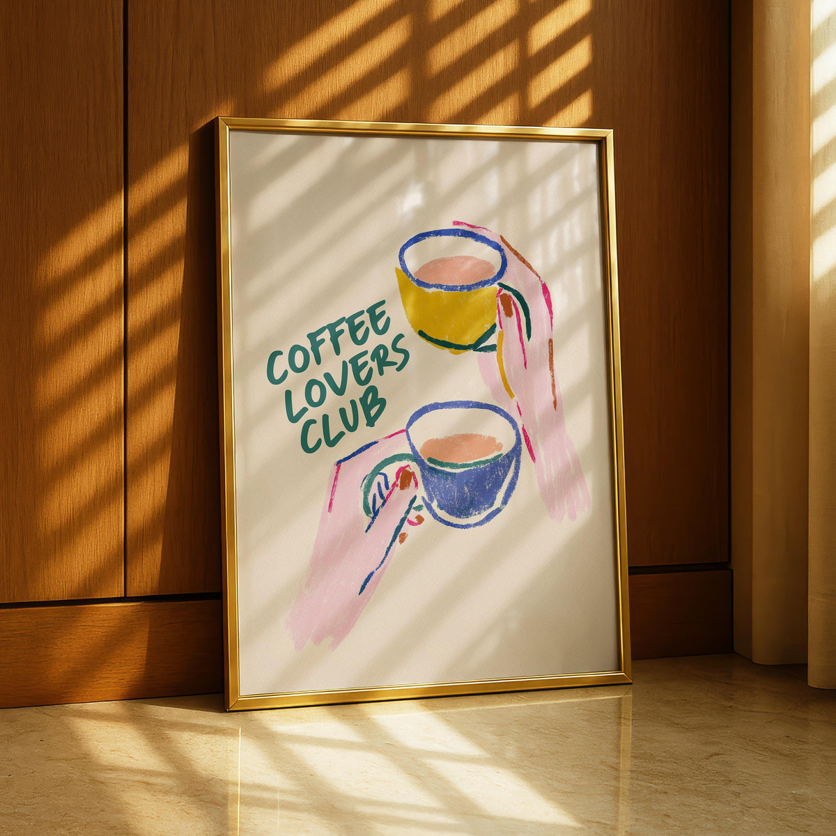 Coffee Kitchen Print - Cute coffee Art - Cafe Wall Prints