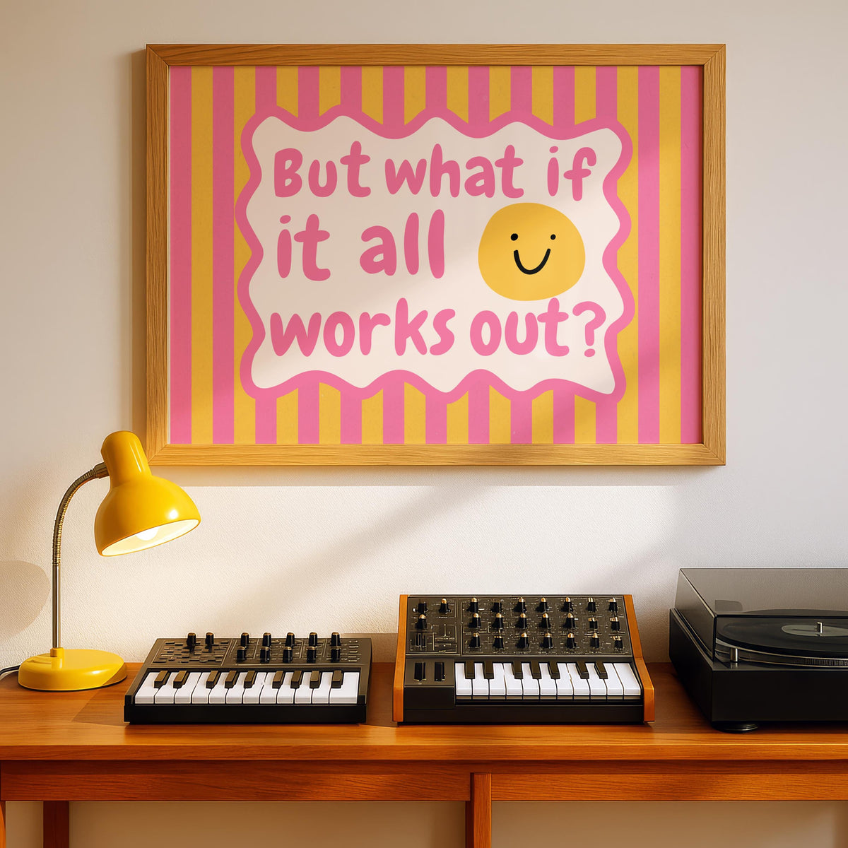 But What If It All Works Out? – Mental Health Wall Art Print (Photo Paper)