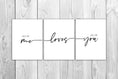 Load image into Gallery viewer, Set of 3 All of me loves all of you