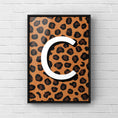 Load image into Gallery viewer, Leopard print monogram letter