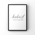 Load image into Gallery viewer, Set of 2 Husband and Wife Definition prints