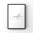 Load image into Gallery viewer, Set of 2 Husband and Wife Definition prints