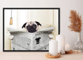 Load image into Gallery viewer, Pug on the toilet