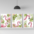 Load image into Gallery viewer, Set of 3 flamingo prints