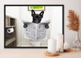 Load image into Gallery viewer, French Bulldog on the toilet