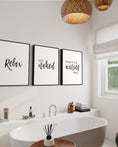 Load image into Gallery viewer, Set of 3 Bathroom Quotes