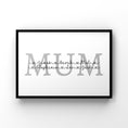 Load image into Gallery viewer, Personalised Mum Print