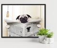 Load image into Gallery viewer, Pug on the toilet