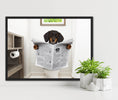 Load image into Gallery viewer, Dachshund on the toilet