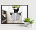 Load image into Gallery viewer, French Bulldog on the toilet