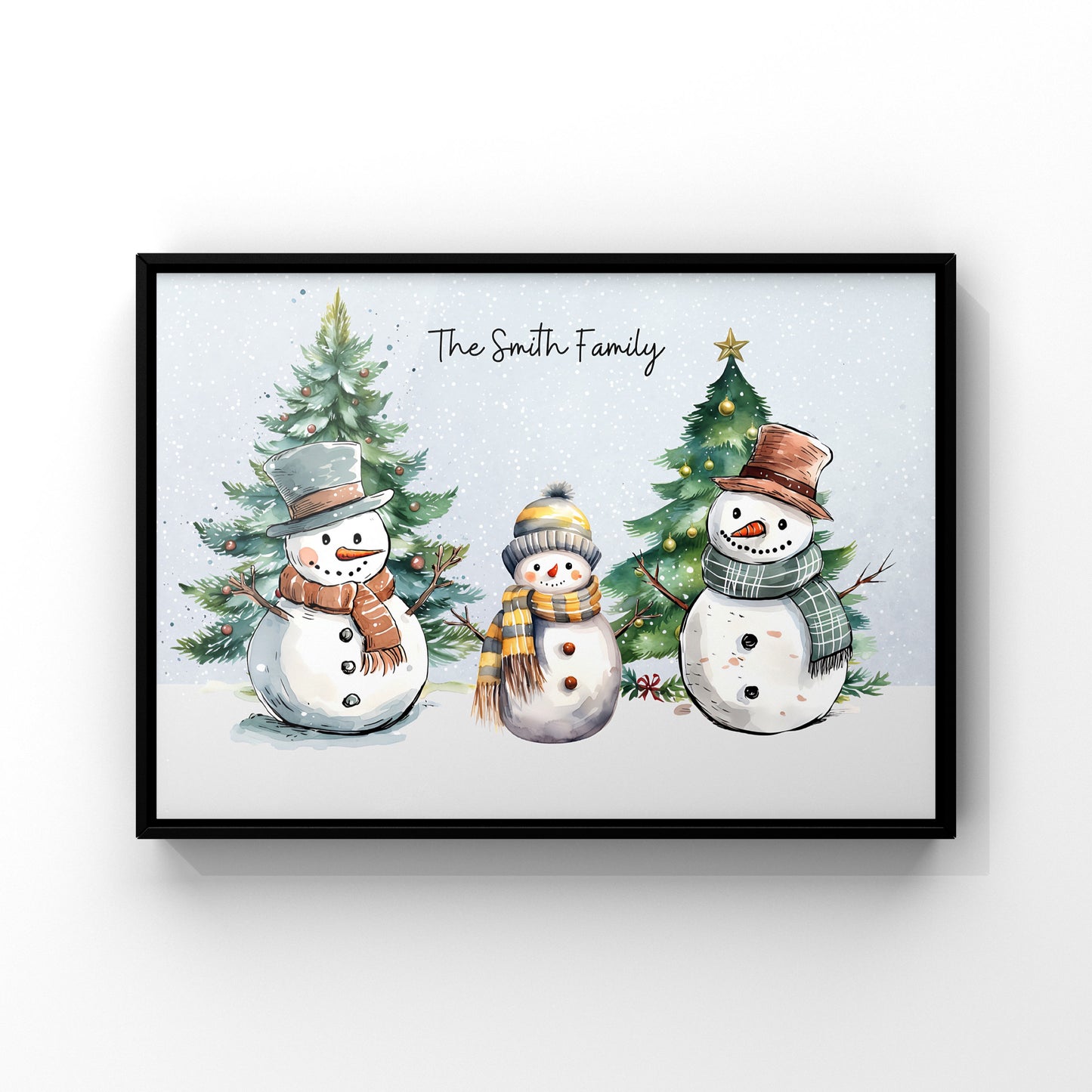 Personalised Snowman Family