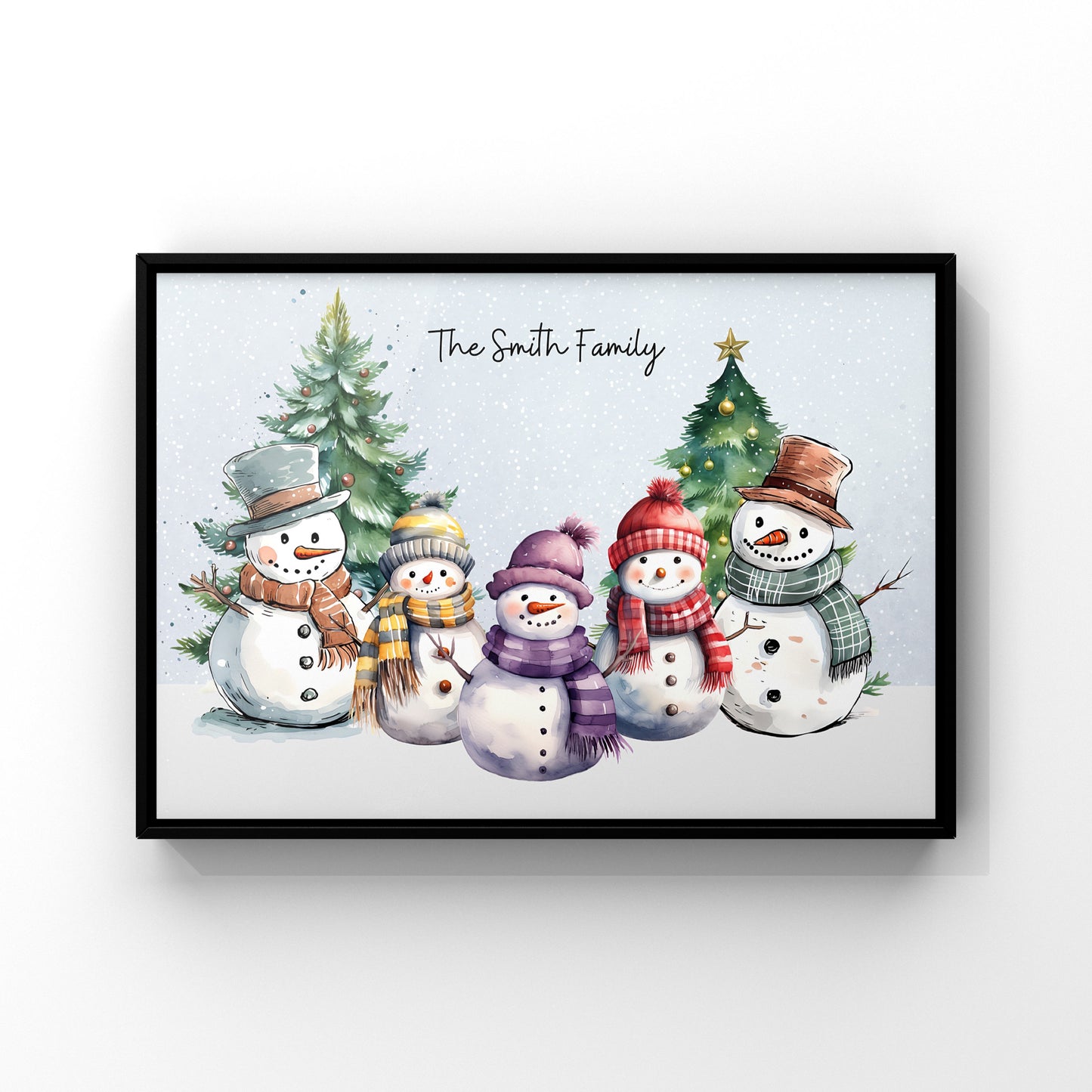 Personalised Snowman Family