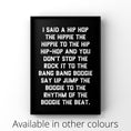 Load image into Gallery viewer, Rap Music Print, Hip Hop Lyrics Poster, Song Art, Bedroom Decor
