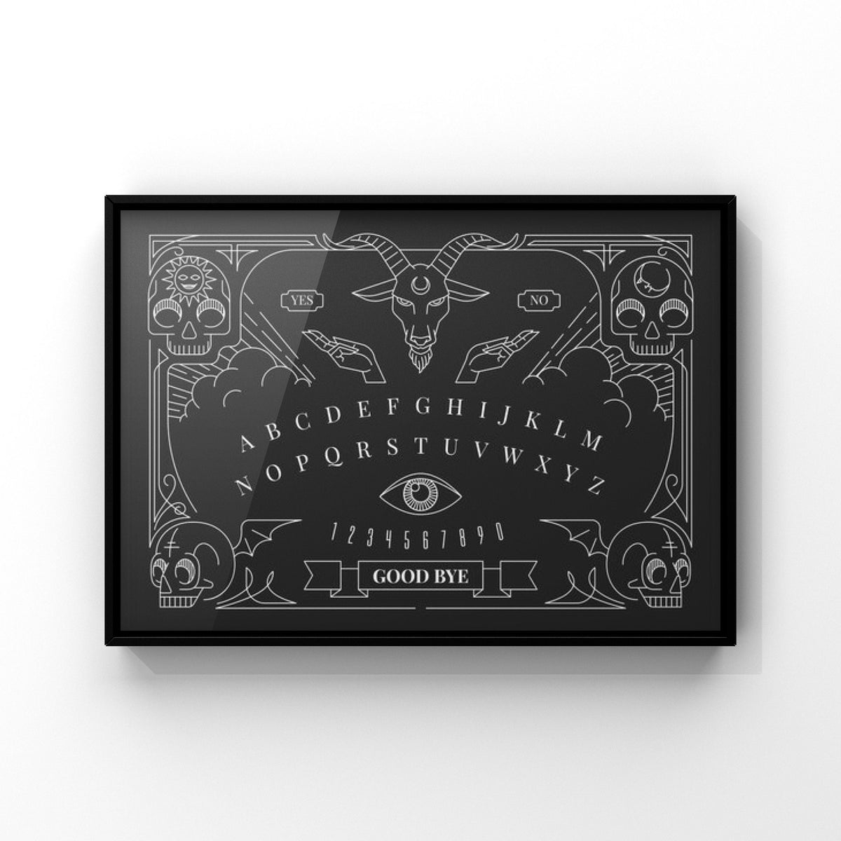 Ouija Board Print: Witchy Gothic Home Decor