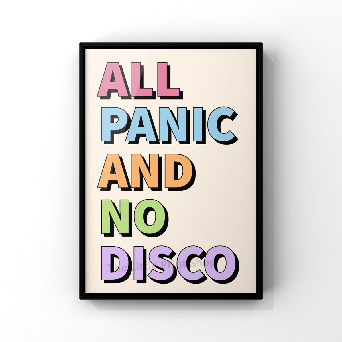 Panic! At The Disco Lyric Print: Emo Gallery Wall Art