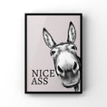 Load image into Gallery viewer, Funny Donkey Bathroom Print: Humorous Wall Art Decor
