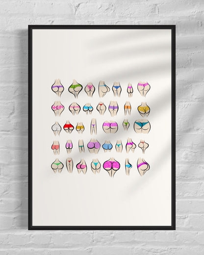 Funny bathroom , Bathroom bum, Bathroom wall art, framed prints, , funny bathroom prints, bathroom art, home decor prints, bathroom poster