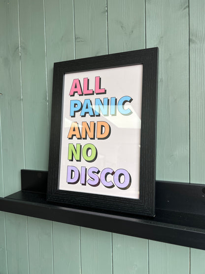 Panic! At The Disco Lyric Print: Emo Gallery Wall Art