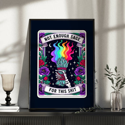 Skull Skeleton Art Print: Gothic Emo Decor