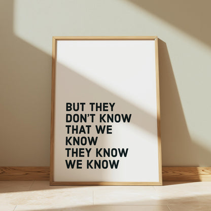 Funny TV Quotes Wall Art | Friends Movie Quotes Typography Decor