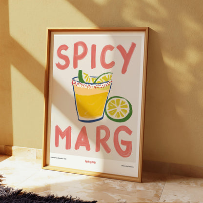 Margarita Kitchen Print: Colorful Alcohol Art