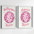 Load image into Gallery viewer, Shower Disco Print: Funny Bathroom Wall Art
