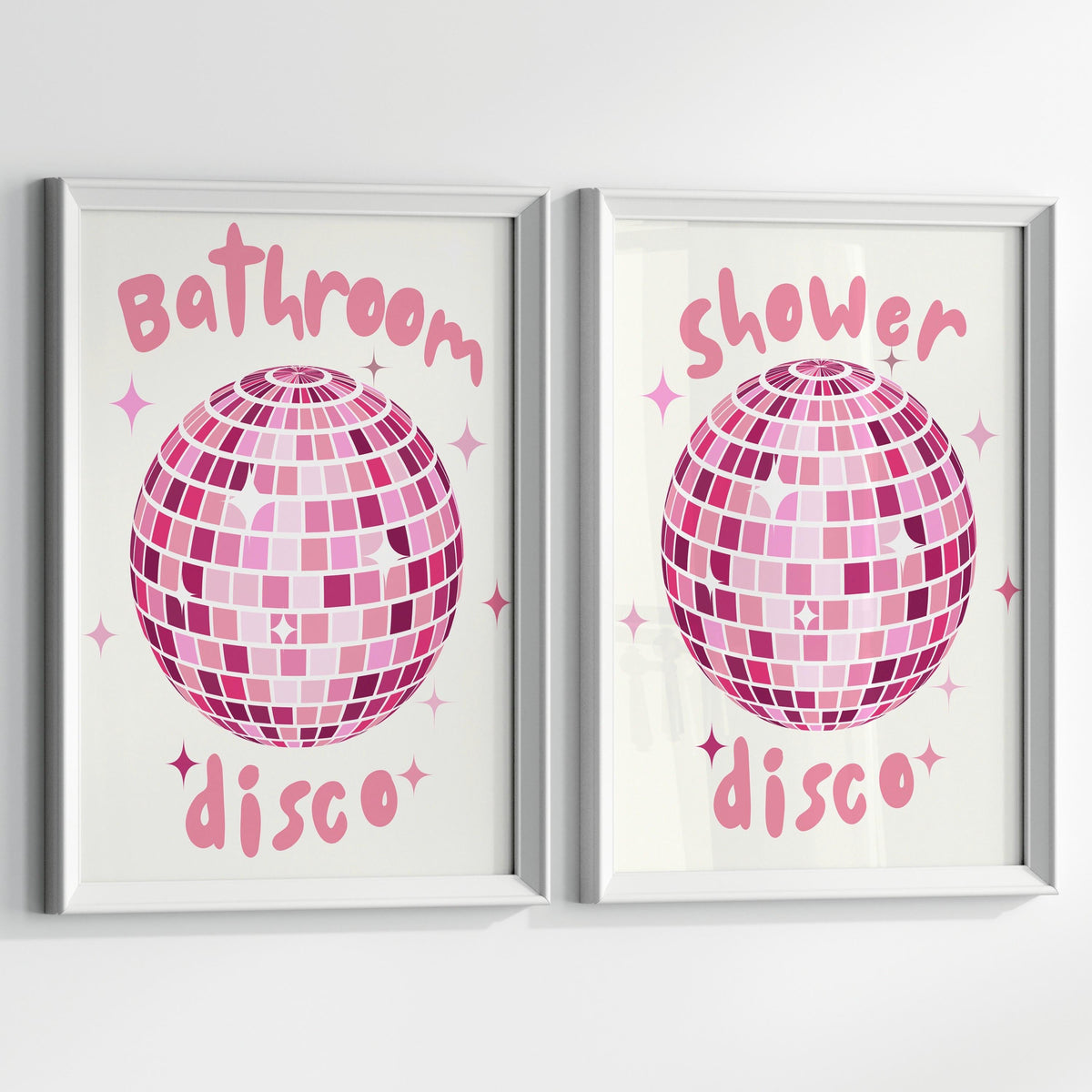 Shower Disco Print: Funny Bathroom Wall Art