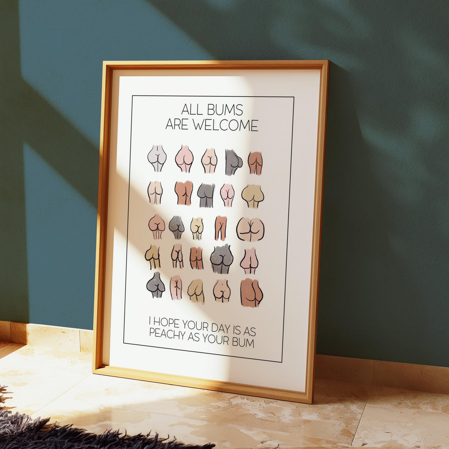 Funny Bathroom Print | Quirky Restroom Wall Art | Toilet Poster
