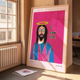 Load image into Gallery viewer, Jesus Print | Dopamine Art | Maximalist Decor| Bathroom | Gallery Wall | Quirky Poster

