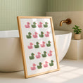 Load image into Gallery viewer, Cute bathroom , Bathroom ducks, Bathroom wall art, framed prints, , funny bathroom prints, bathroom art, home decor prints, bathroom poster
