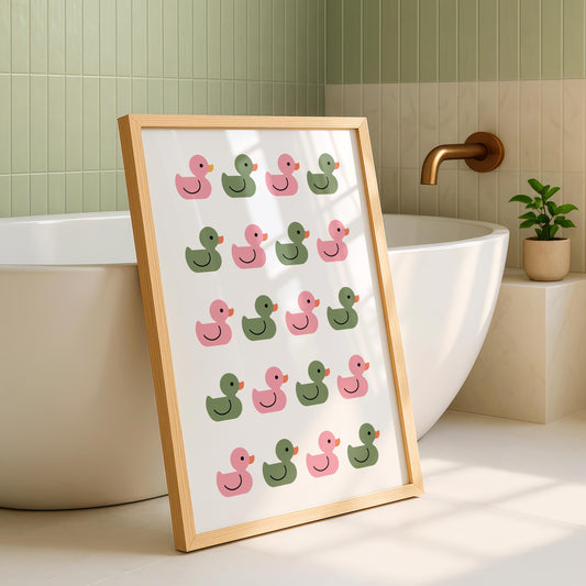 Cute bathroom , Bathroom ducks, Bathroom wall art, framed prints, , funny bathroom prints, bathroom art, home decor prints, bathroom poster