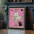 Load image into Gallery viewer, Ghost Wall Art Print - Quirky Stamp Poster - Cute cartoon Home Decor
