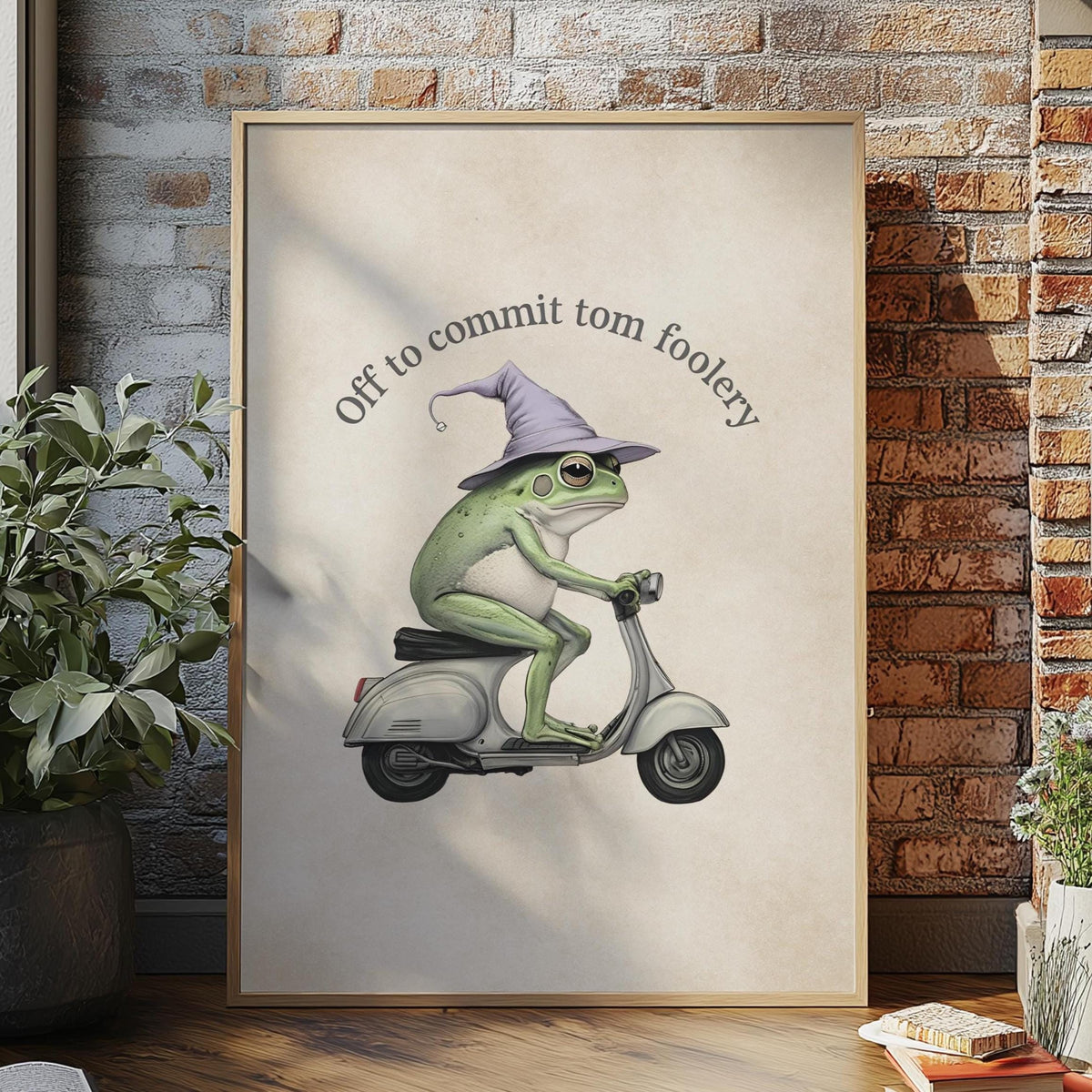 Commit Tom Foolery - Frog Print - Funny Wall Art Poster