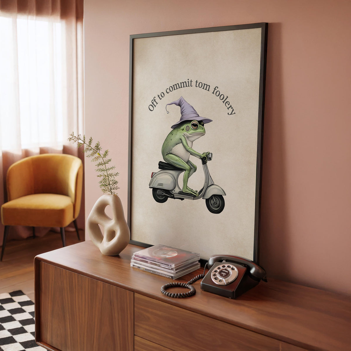 Commit Tom Foolery - Frog Print - Funny Wall Art Poster