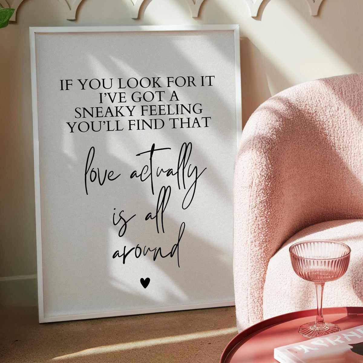 Christmas Prints - Hugh Grant - Xmas posters - Typography Art - Love Wall Art