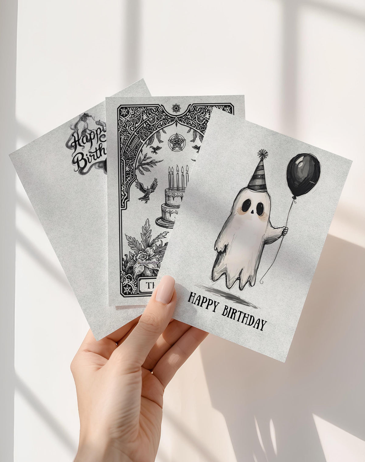 Alternative Birthday Cards - Goth Birthday Card - Emo Birthday Card - Dark Birthday Card - Skeleton Card