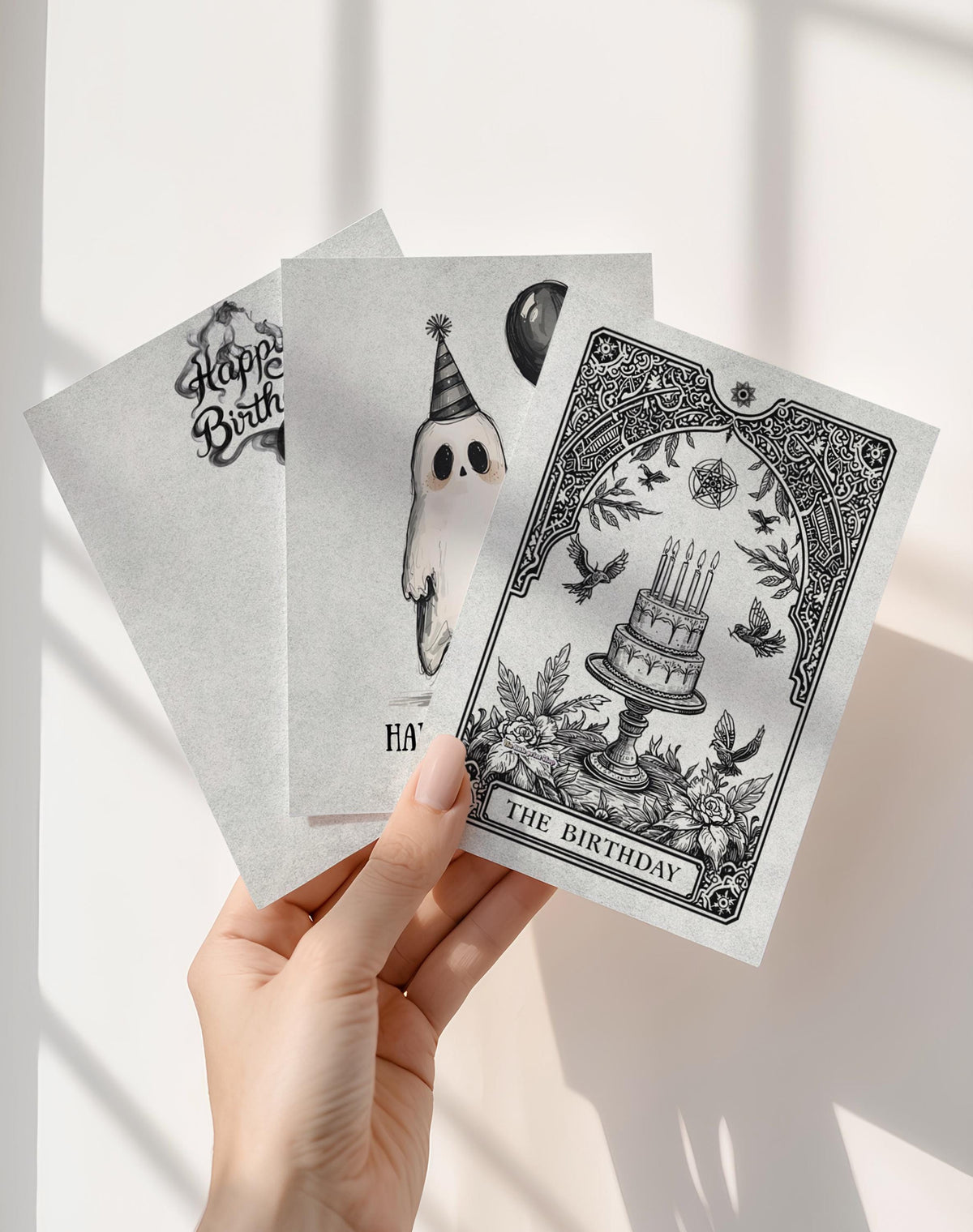 Alternative Birthday Cards - Goth Birthday Card - Emo Birthday Card - Dark Birthday Card - Skeleton Card